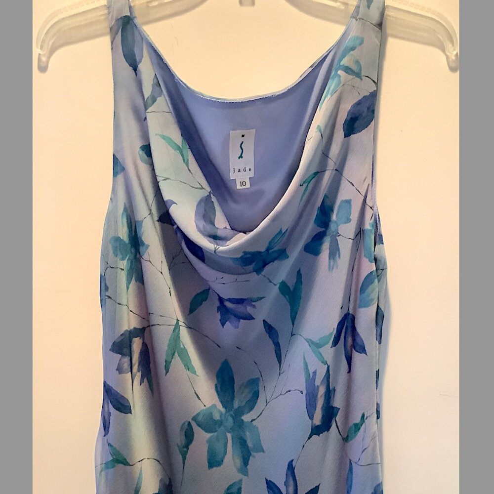 Jade Couture -Sexy Sleeveless  Dress, scooped neckline with flirty hem, size 10 - Picture 4 of 13